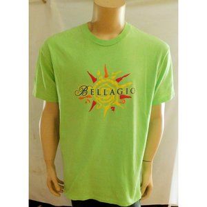 BELLAGIO T Shirt Lime Green Made in USA Men's X-Large